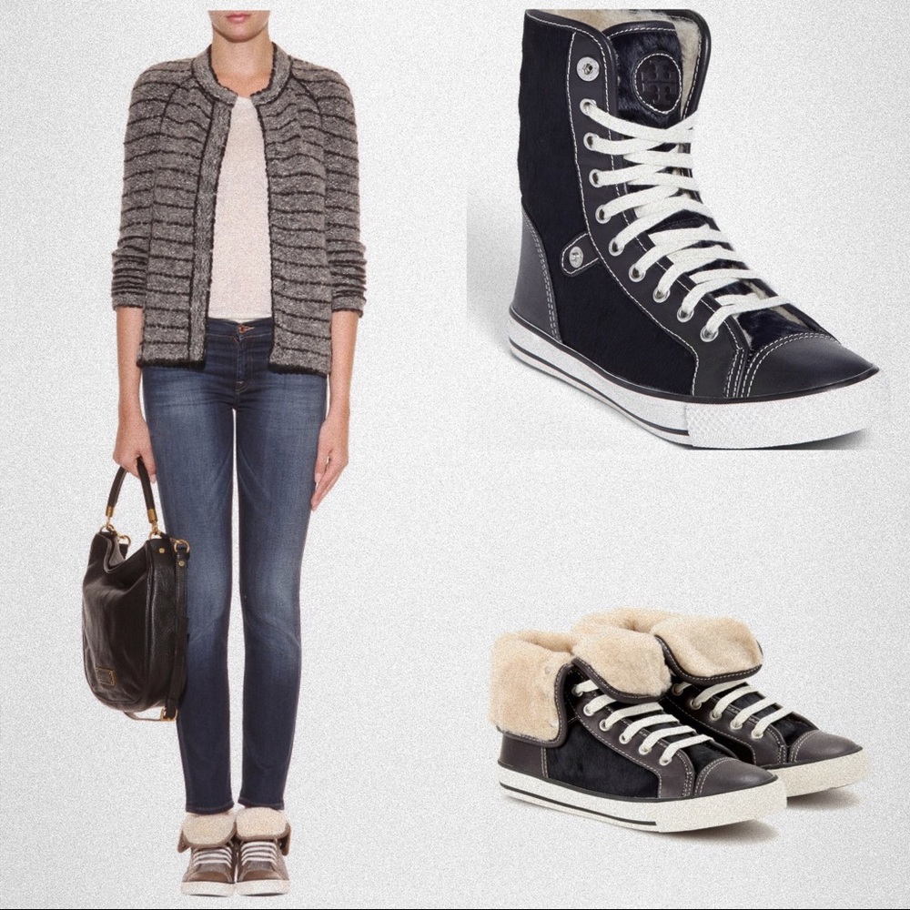 Tory Burch fur sneakers - RARE  - SOLD